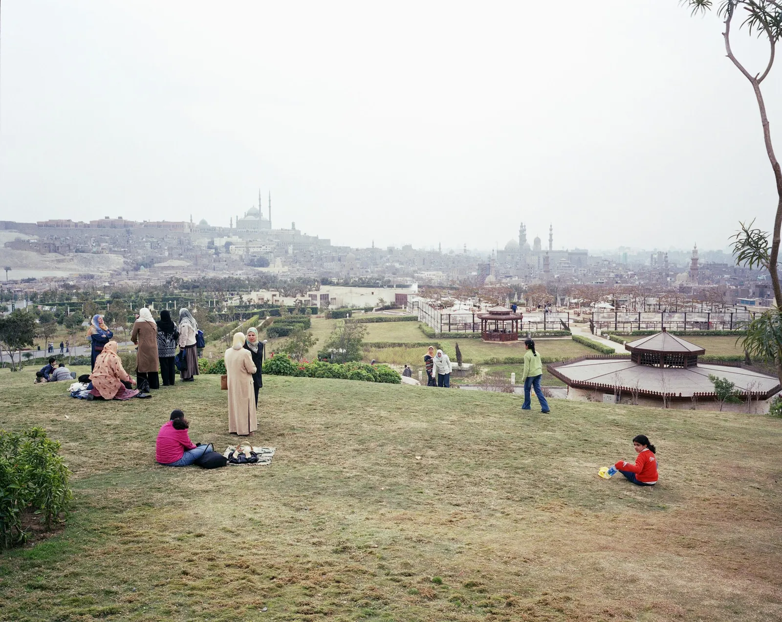 View across Al-Azhar Park in Cairo